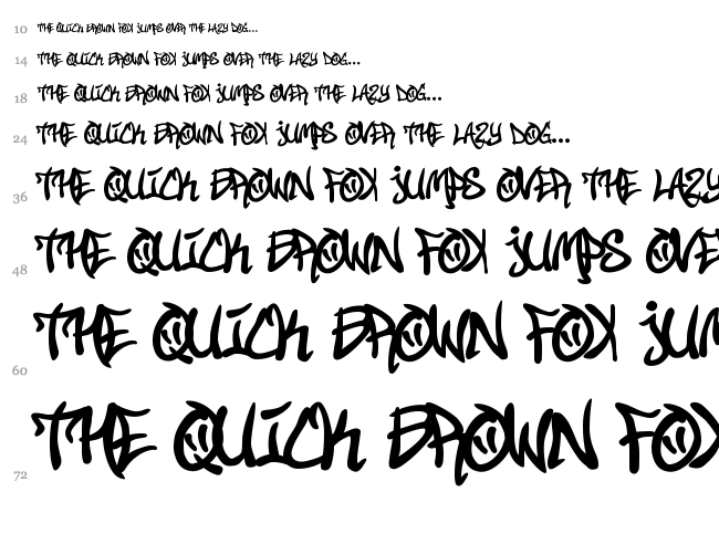 Street Soul font waterfall